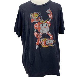 Vintage Robo Robot Timmy ThinkGeek Men's Casual 16 Years Black T-Shirt Size 3XL